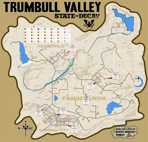 state of decay maps|Locations .